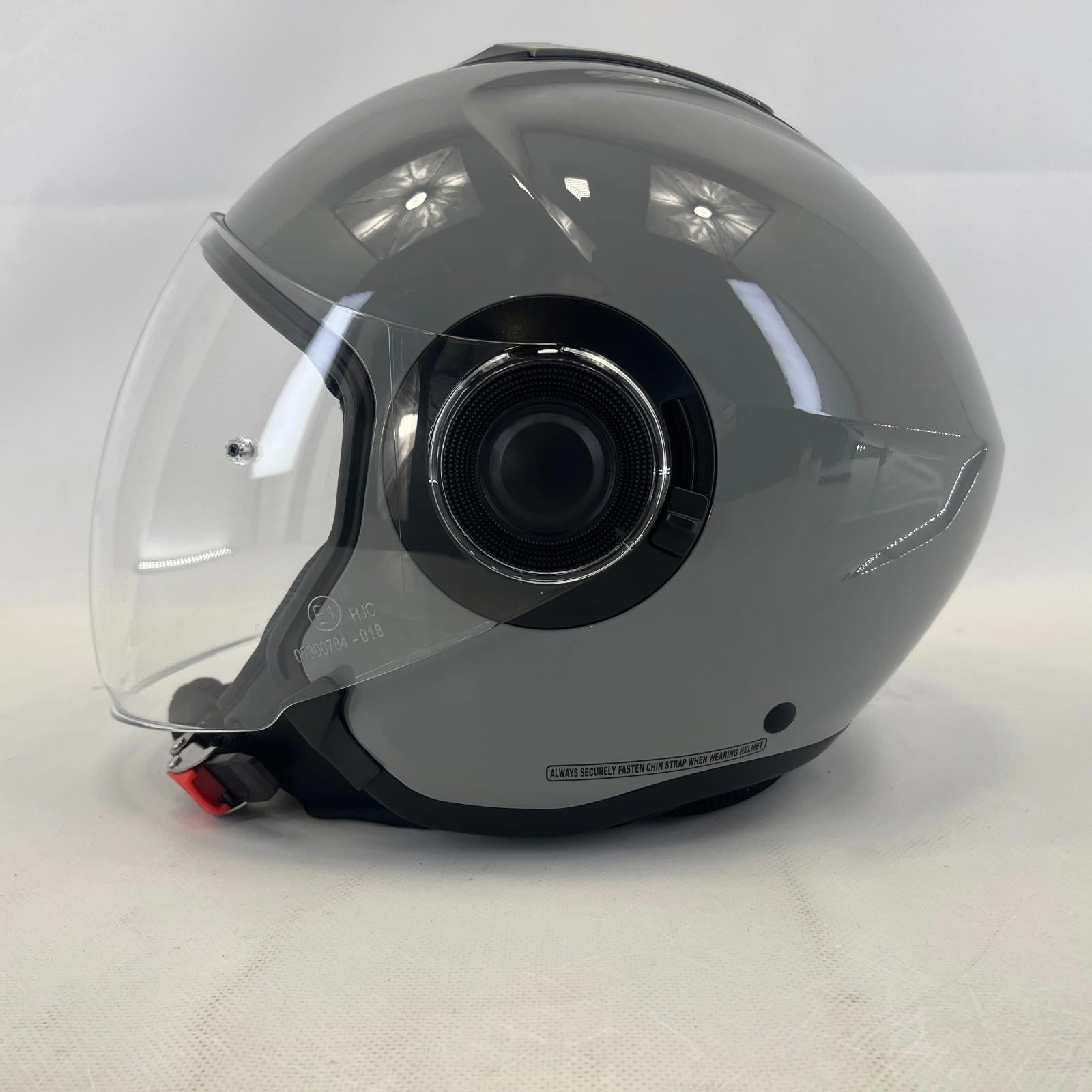 HJC I40N Plain Open Face Motorcycle Helmet size M Grey - Urban Scooter Crash Lid