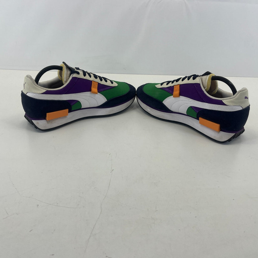 Puma Rider Play On Trainers Men's UK size 8.5 Green White Purple Black Orange
