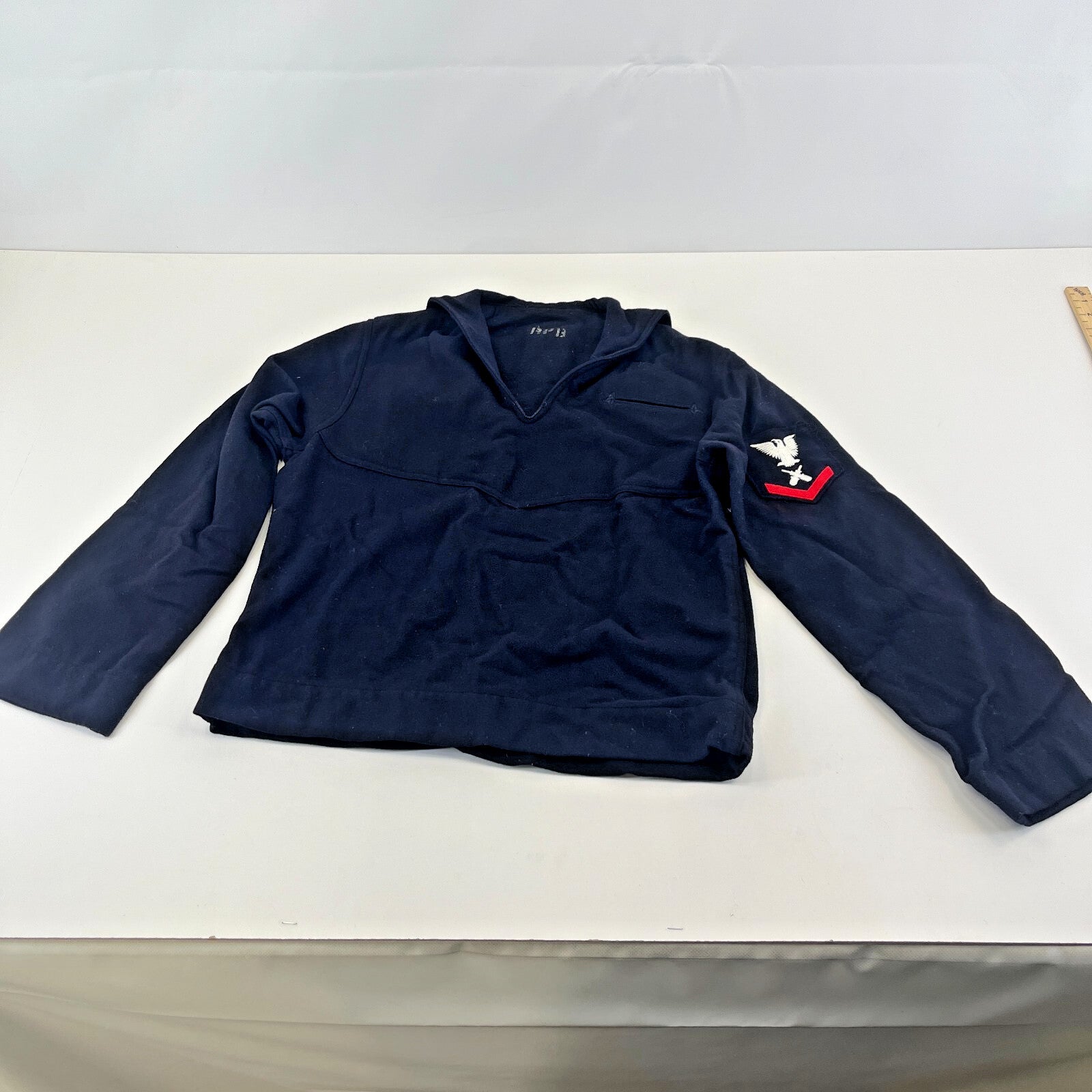 US Navy Mens Blue Crackerjack Pullover Uniform Sailor 100% Wool size 38 (Medium)