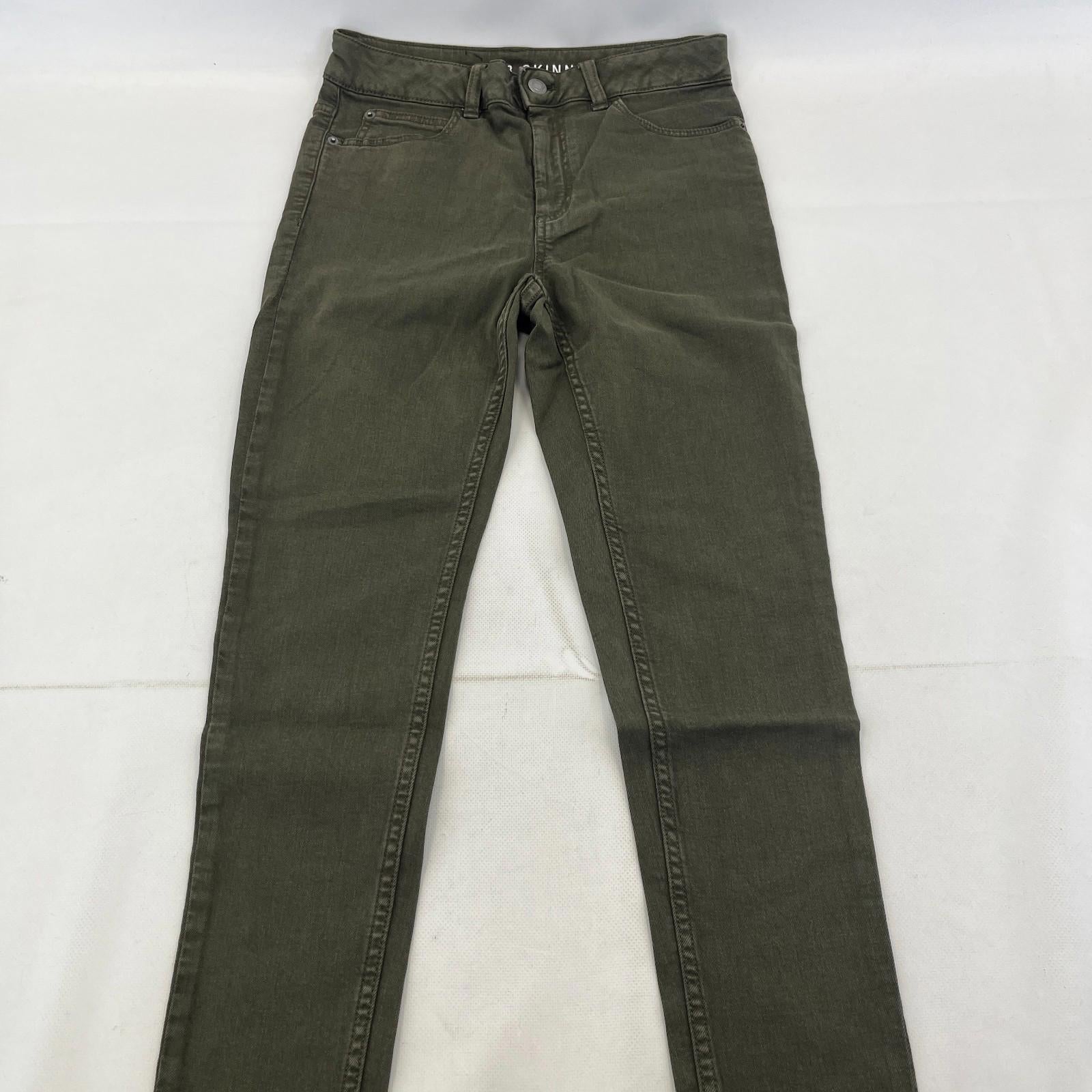 Marks & Spencer Khaki Green Super Skinny Jeans Women's UK size 10S - NWOT