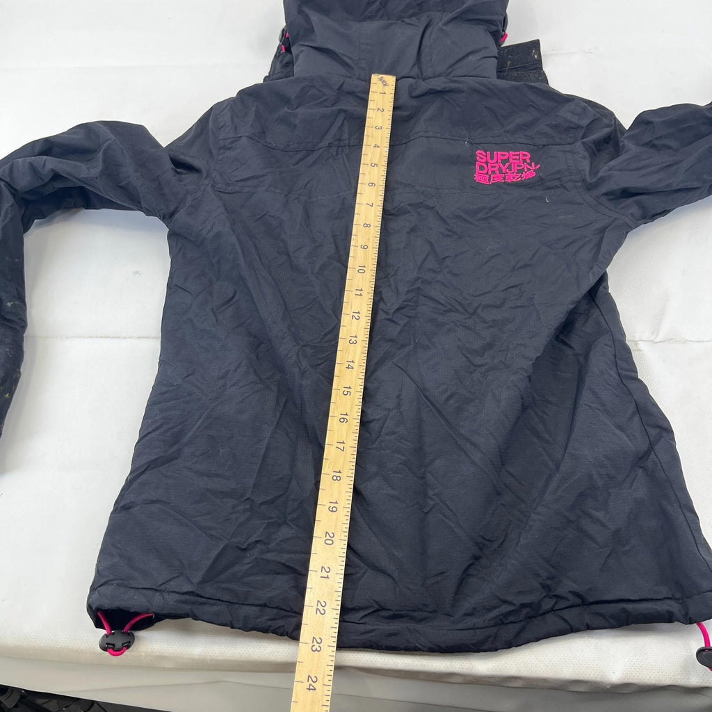 Superdry Professional Windcheater Jacket Women's size Small - Black / Pink