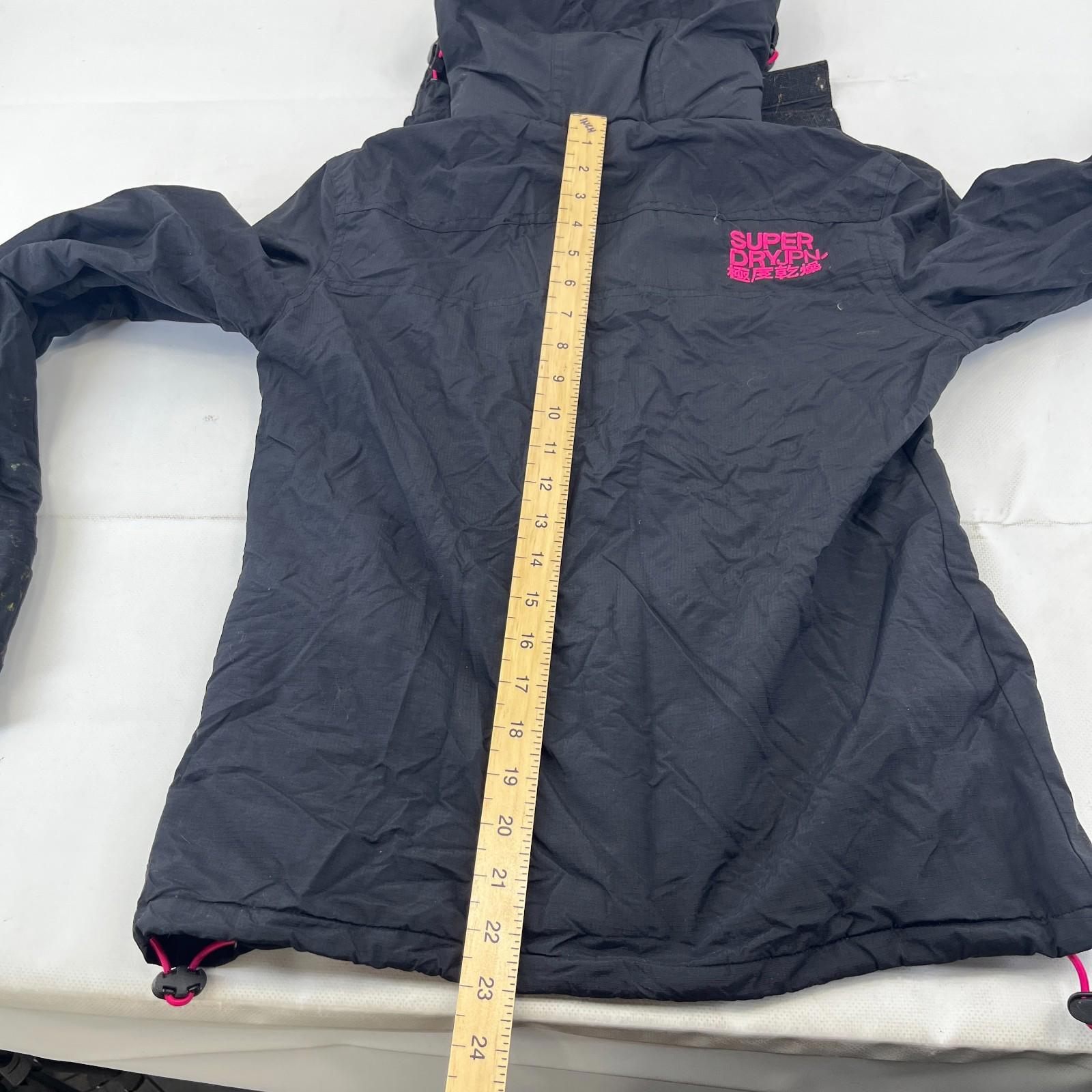 Superdry Professional Windcheater Jacket Women's size Small - Black / Pink
