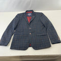 Lambretta Carnaby Street Checked Blazer Jacket in Charcoal Grey Mens Size UK 40
