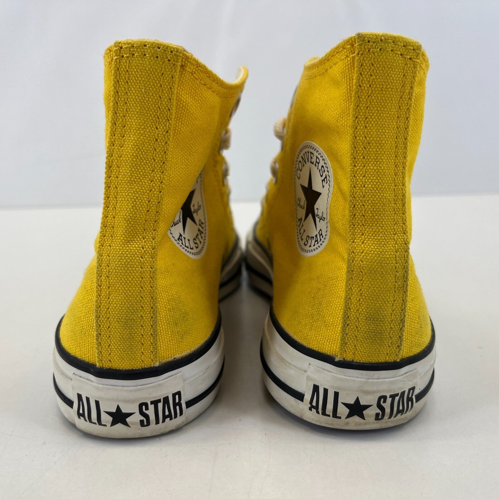 Converse Chuck Taylor All Star Bright Yellow Hi Top Trainers size UK 5 EU 37.5