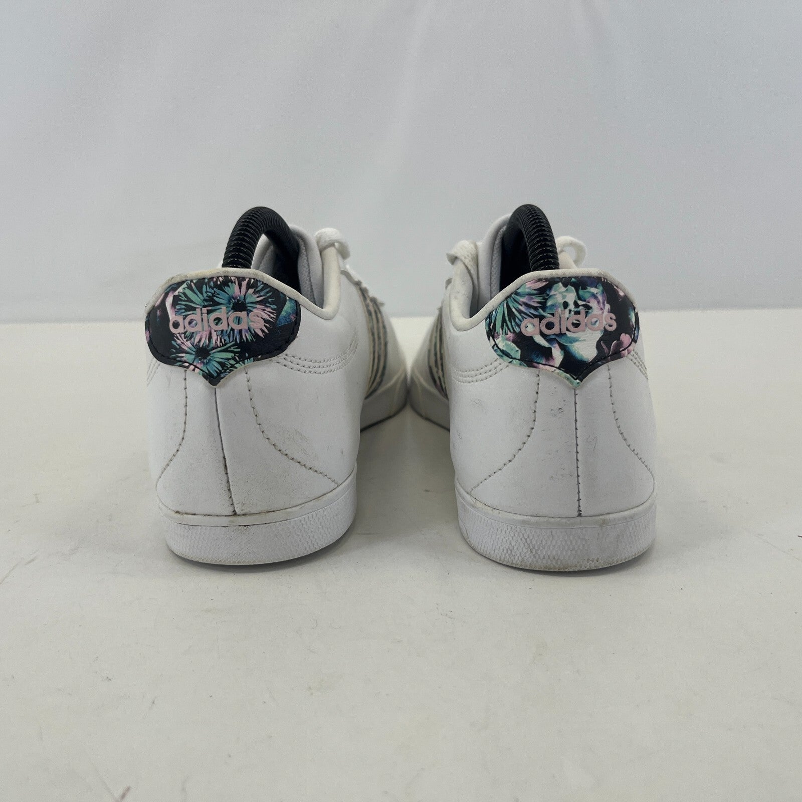 Adidas Ortholite Float Ladies White Trainers with Floral Stripes size UK 8 EU 42