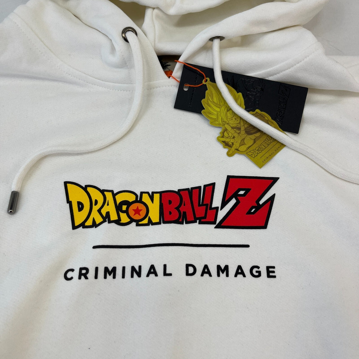 Criminal Damage Limited Edition Dragonball Z Hoodie White size L New with Tags