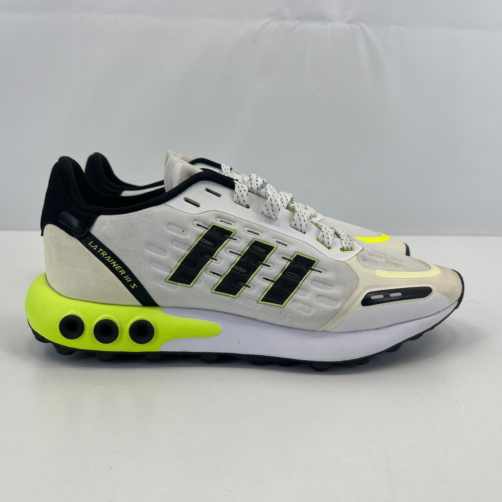 Adidas LA Trainer III S Trainers UK Junior size 5.5 FY7216 White/Black/Fluo