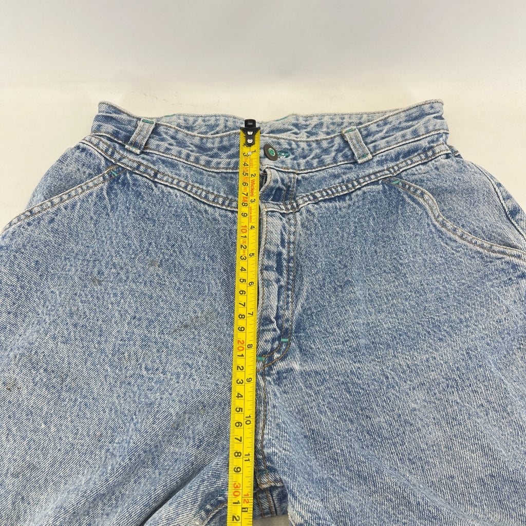 Lee Women's Mom Jeans Loose Fit Tapered Leg Blue Stonewash W30" L30"