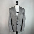 Ben Sherman Men's Black & White Houndstooth Blazer Jacket Men's size 44R