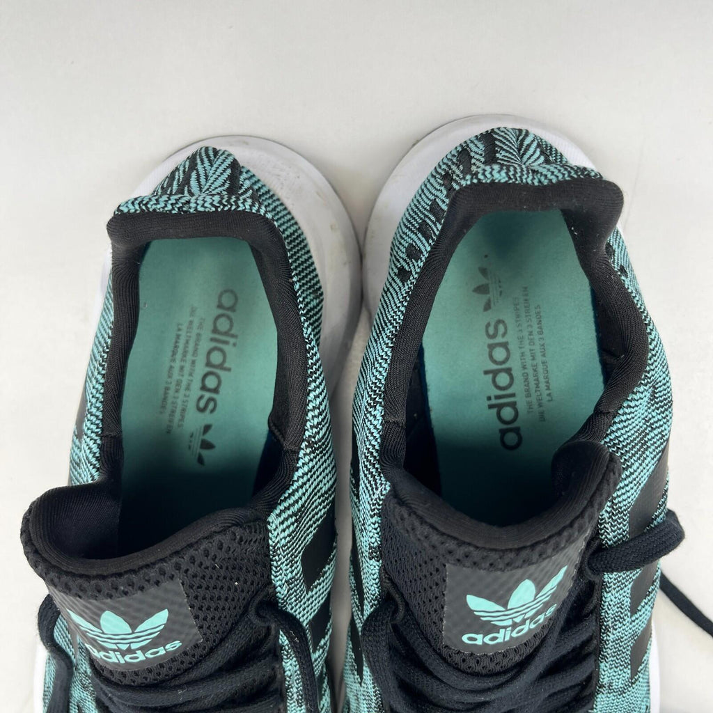 Adidas Swift Run Mens Trainers Mint Green Mesh Knit UK size 10.5 - VGC