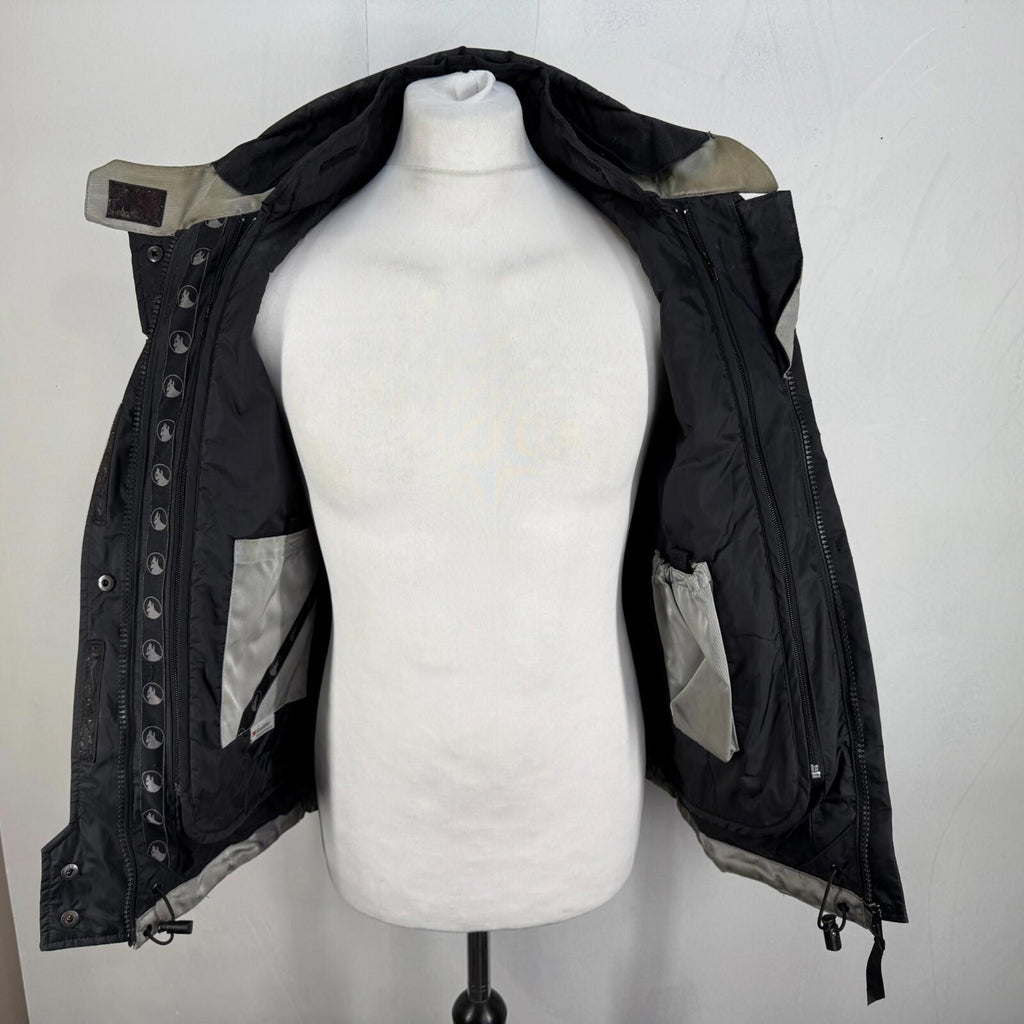 Bering Motorcycle Jacket in Grey Silver Women's size Large with Armour & Liner