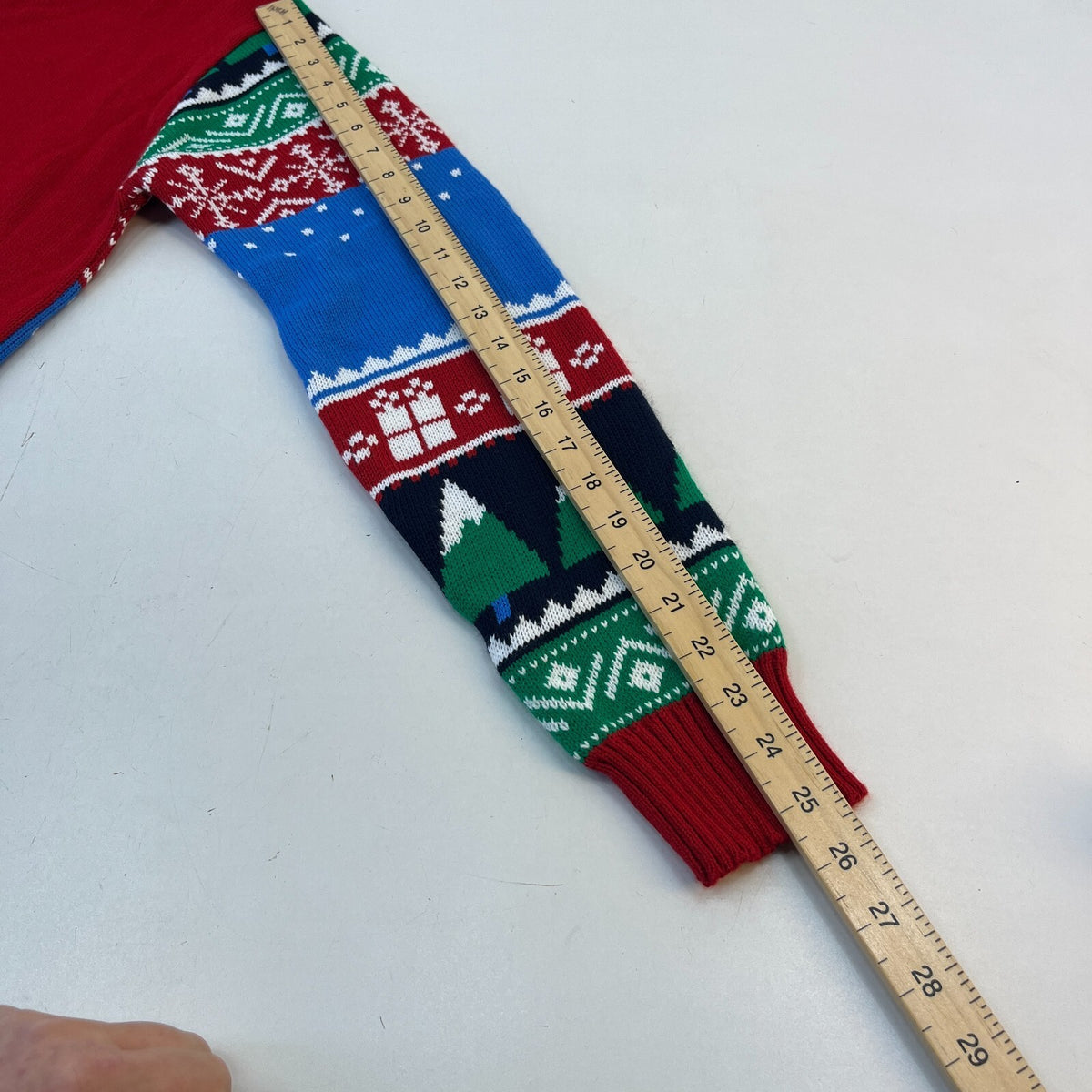 Colourful Christmas Jumper Santa & Reindeers Men's/Unisex size Small