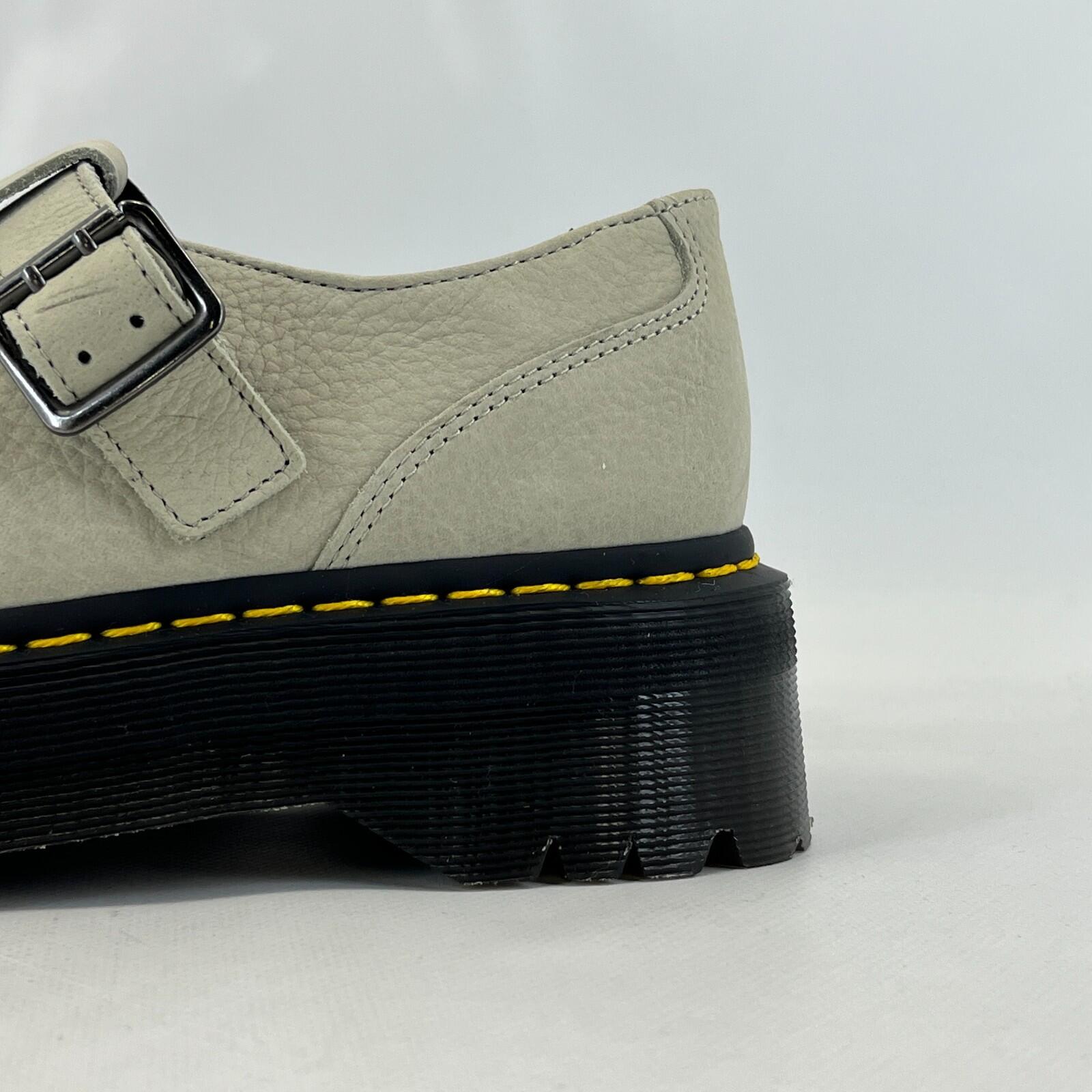 Dr. Martens Bethan Nubuck Leather Platform Mary Jane Shoes UK 8 EU42 Mint Green