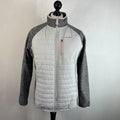 Craghoppers Womens Hybrid Fleece Jacket Grey Padded Quilted Size UK 18 - EU 44