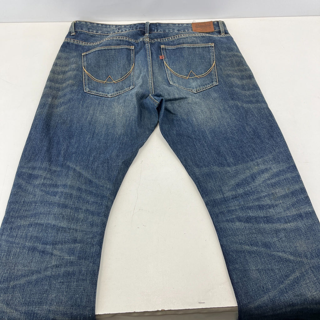 SuperDry Loose Straight Leg Blue Jeans W36" L32" Button Fly