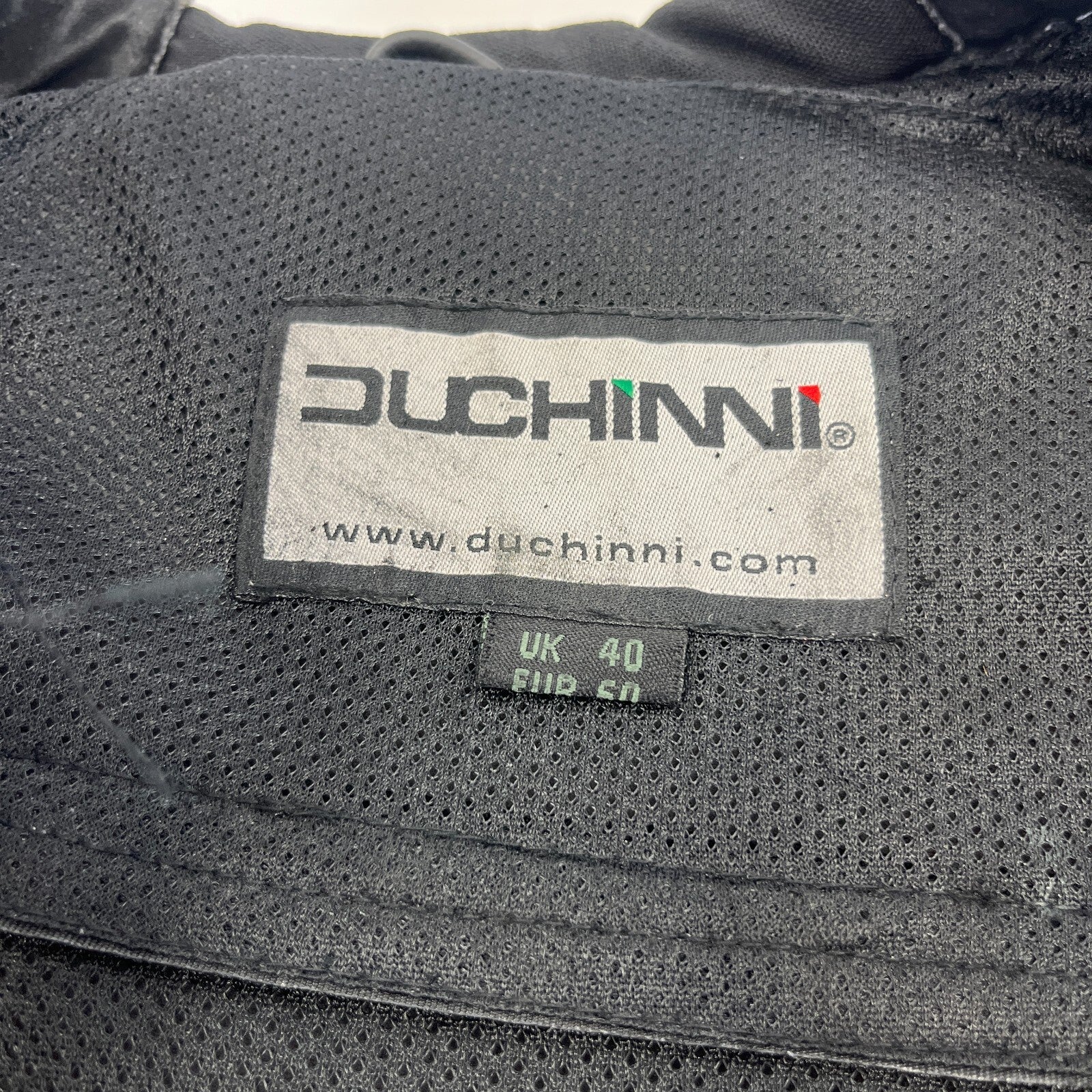 Duchinni 1 Piece Leather Suit with Hump Men's UK 40 EU 50 Black & Gunmetal Grey