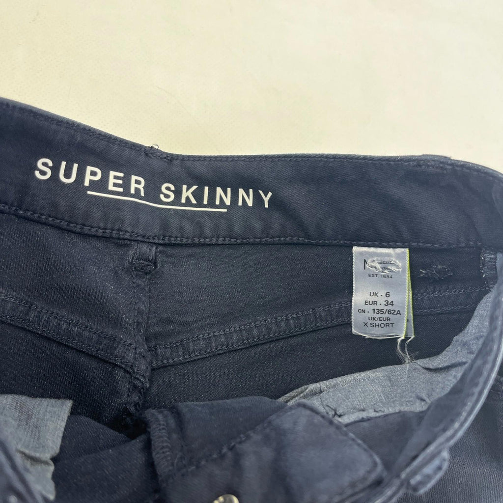 Marks & Spencer Navy Blue Super Skinny Jeans - UK size 6XS - BNWOT