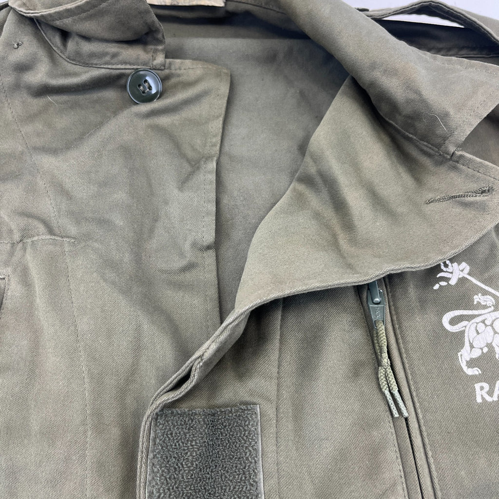 Custom Vintage French Army Jacket Rasta Rastafari Jah Smock size L (112M)