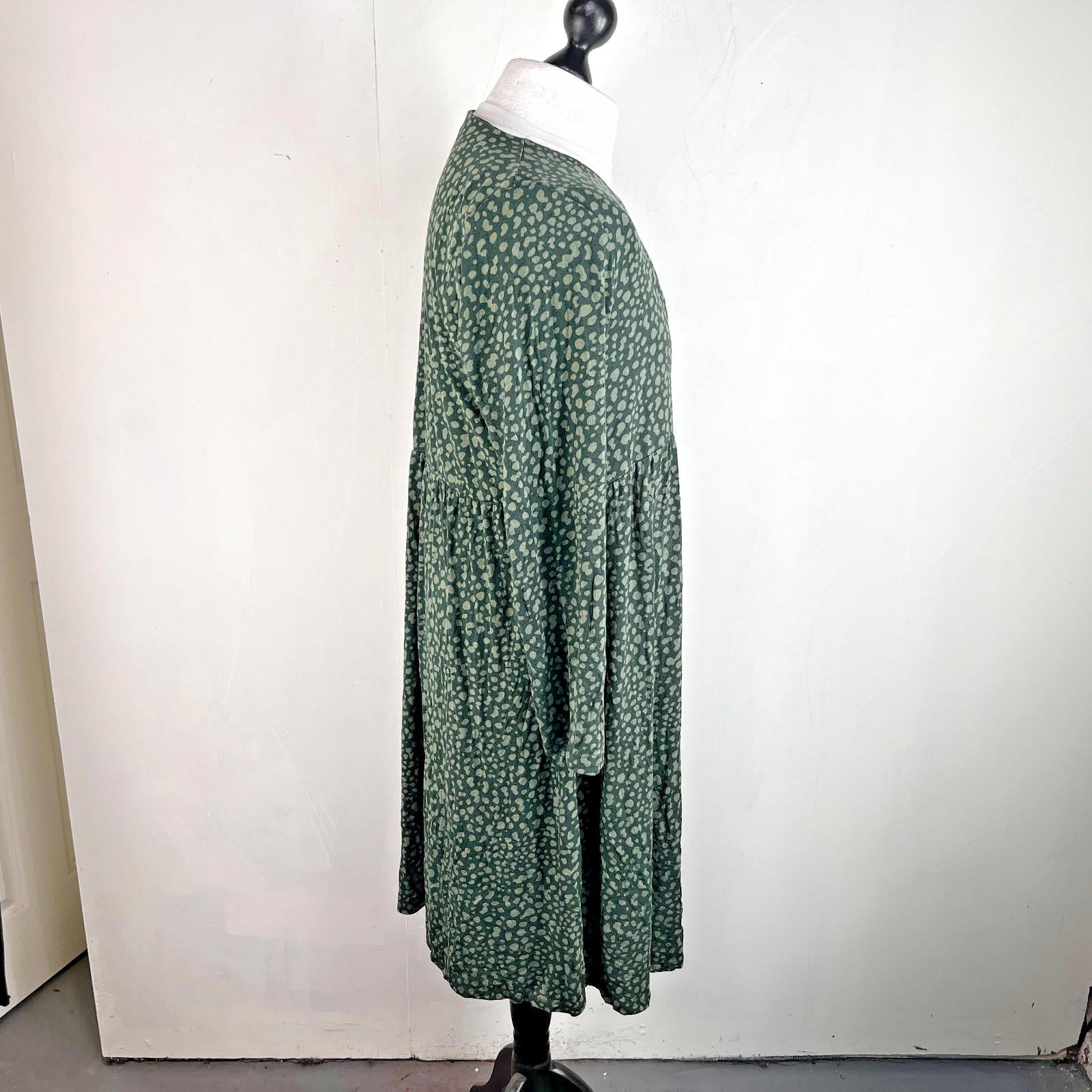 Joules Annalise Skater Dress UK size 18 Dark Green Jersey Fit & Flare Comfy