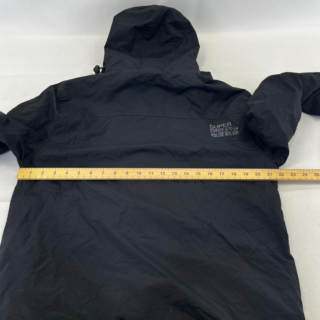 Superdry Original Windcheater Jacket Japan Men’s size Large Black Fleece Lined