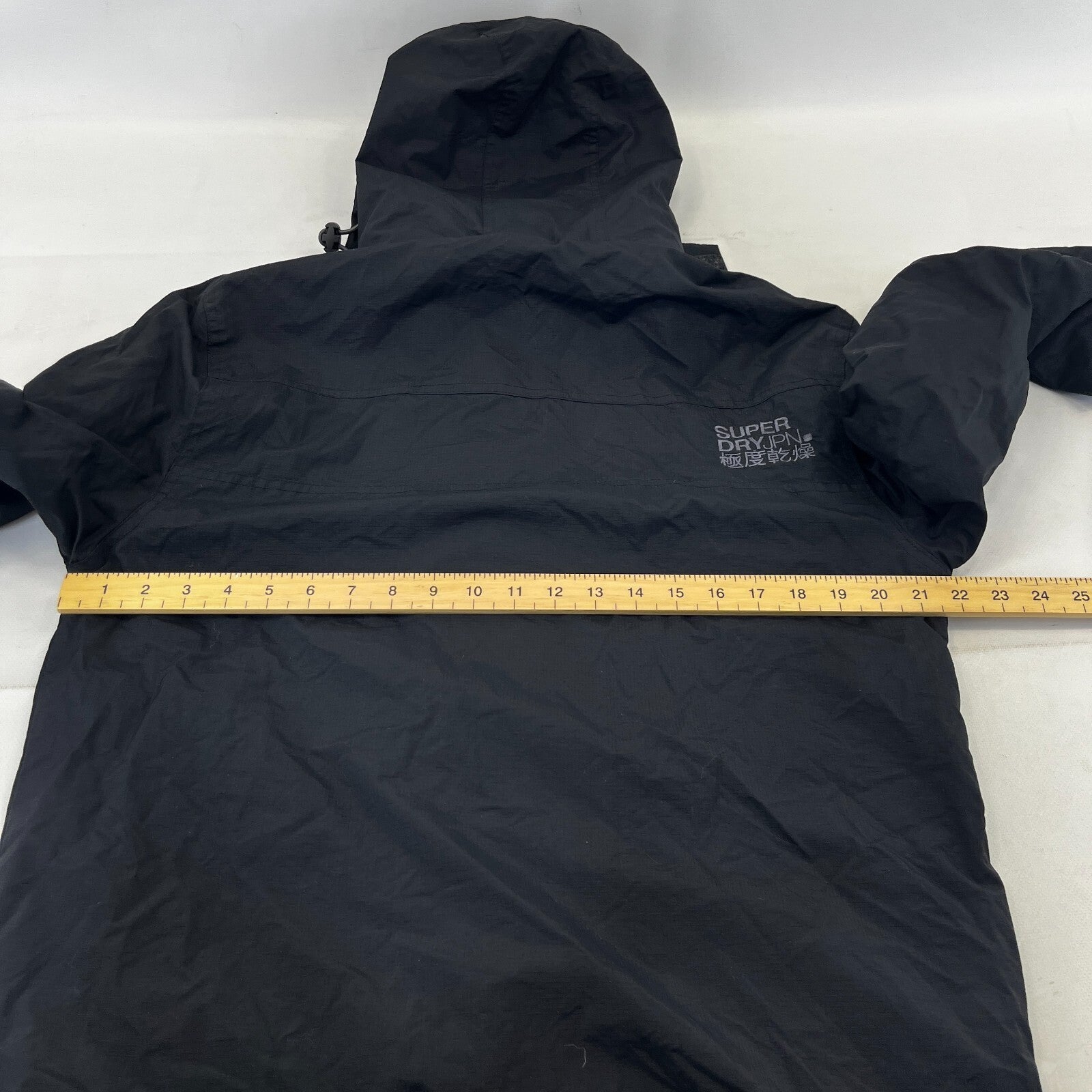 Superdry Original Windcheater Jacket Japan Men’s size Large Black Fleece Lined
