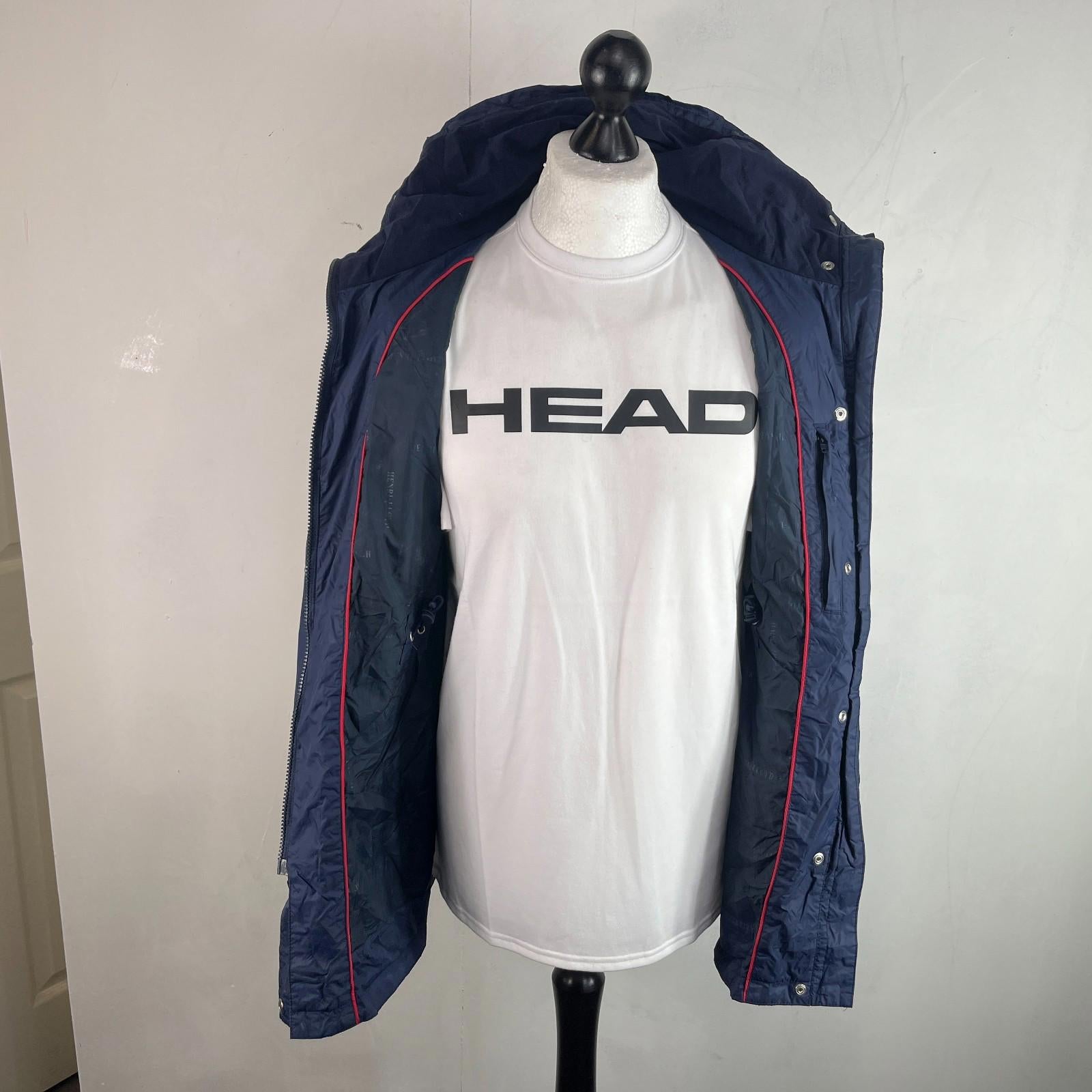 Henri Lloyd Waterproof Windbreaker Jacket Women’s Small Navy Blue + Stow Hood