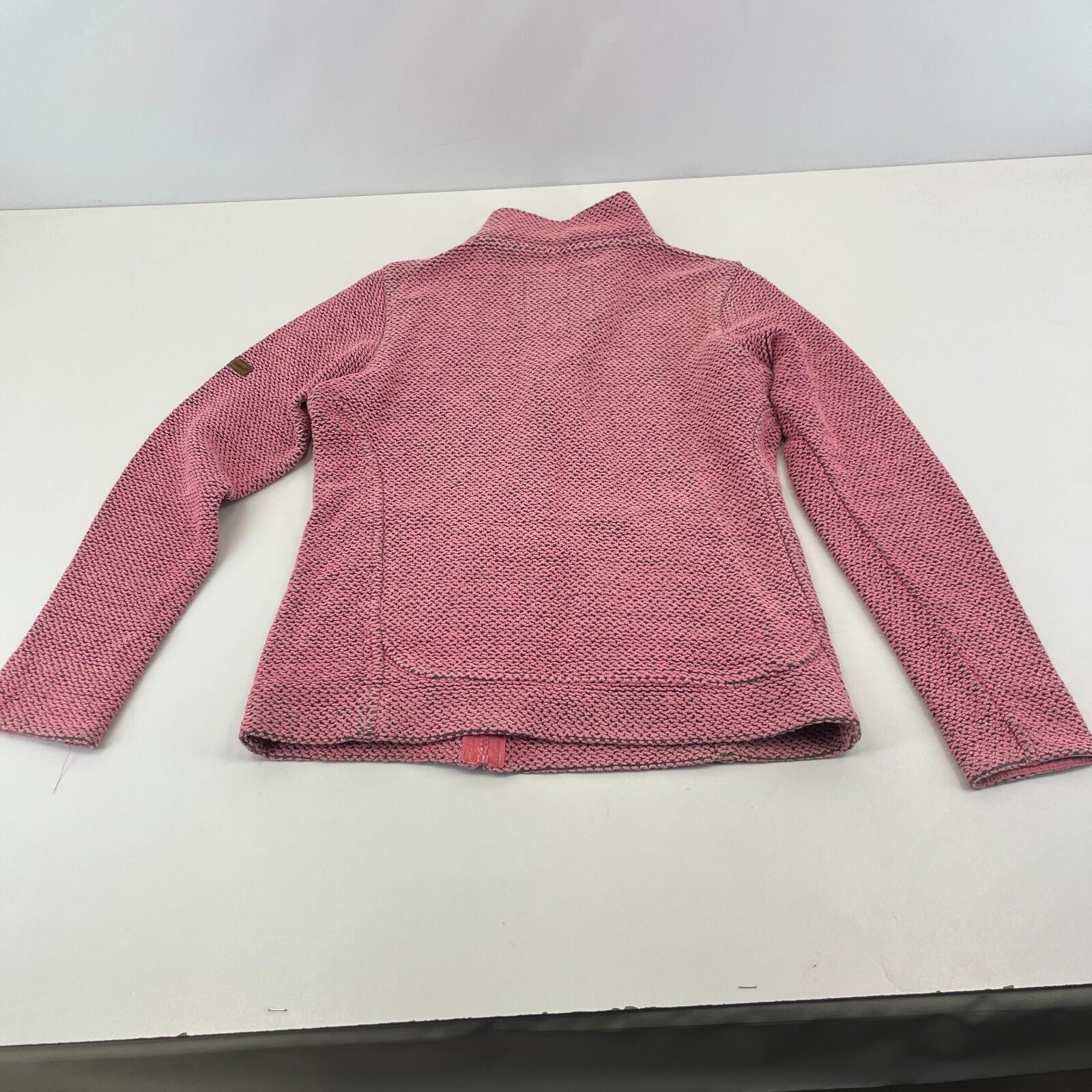 Weird Fish Macaroni Fleece Jacket Women's UK size 8 Full Zip Pink with Pockets