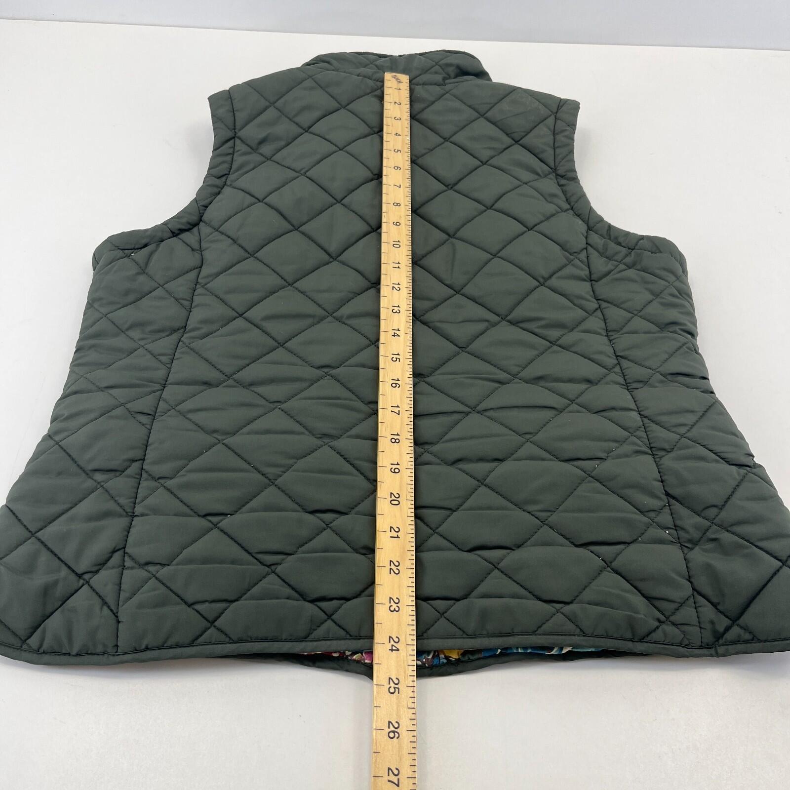 Joules Minx Women's Lightweight Padded Gilet / Body Warmer Dark Green UK size 16