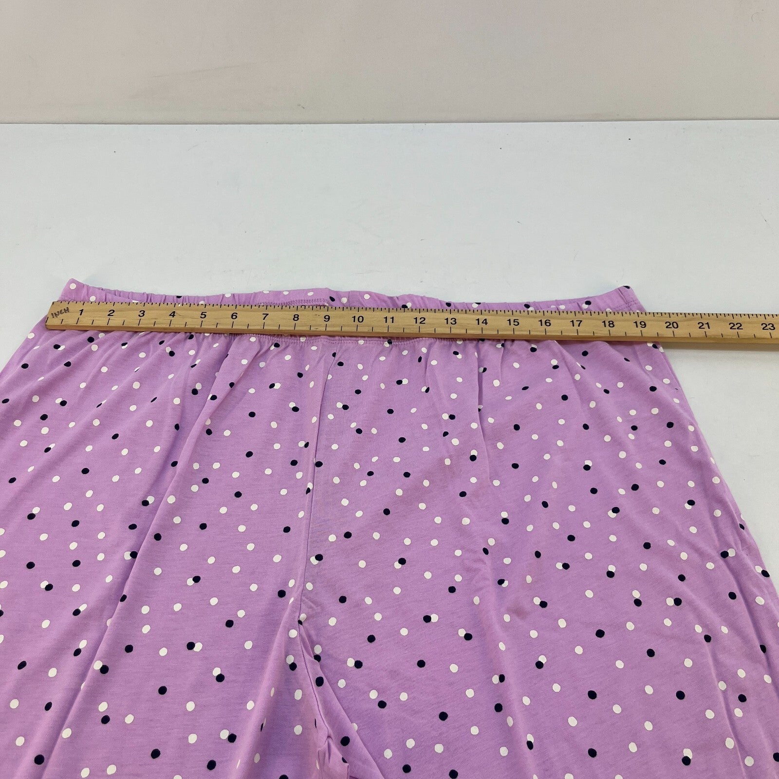 M&S Ladies Pyjama Set UK XL 20-22 Cool Pink with Spots Long Leg Short Sleeve New