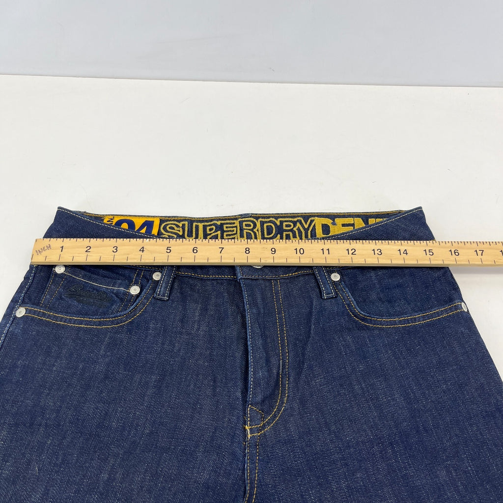 Mens SuperDry 04 Daman Straight Stretch Blue Jeans W31" L30" - New without Tags