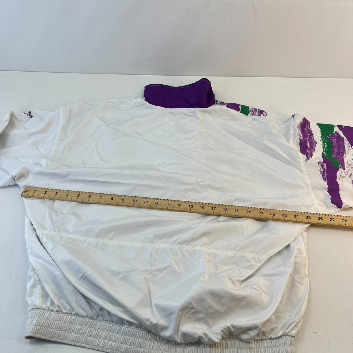Rare Vintage Silk Cut Tennis Challenge Shell Suit Jacket White & Purple size L