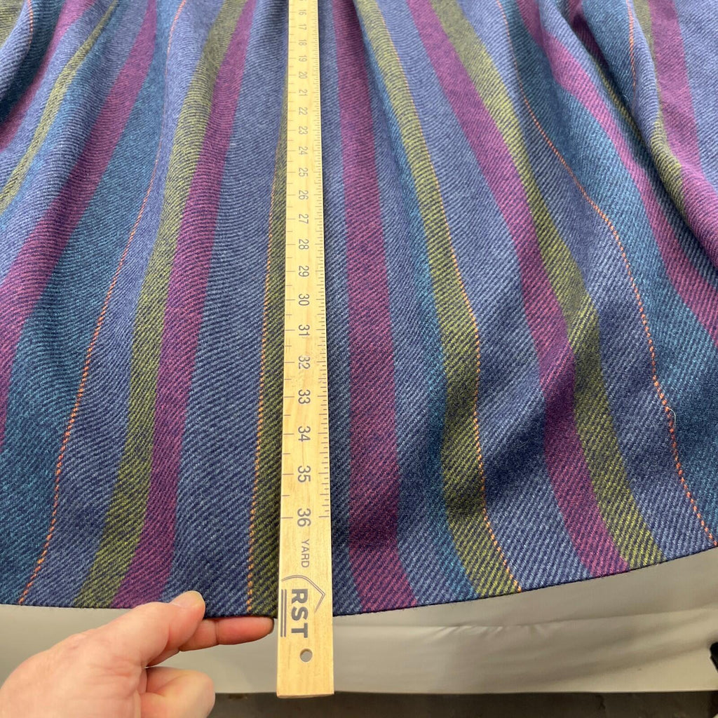 Avoca Collection Cape Coat Poncho Cloak size M Blue/Purple/Green +Attached Scarf