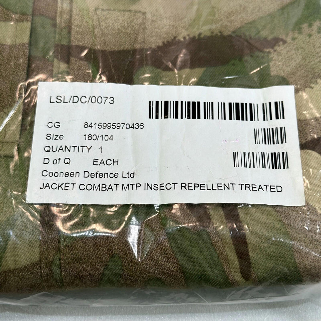 British Military MTP Camo Combat Jacket size 180/104 - PCS Military Cadets - NEW