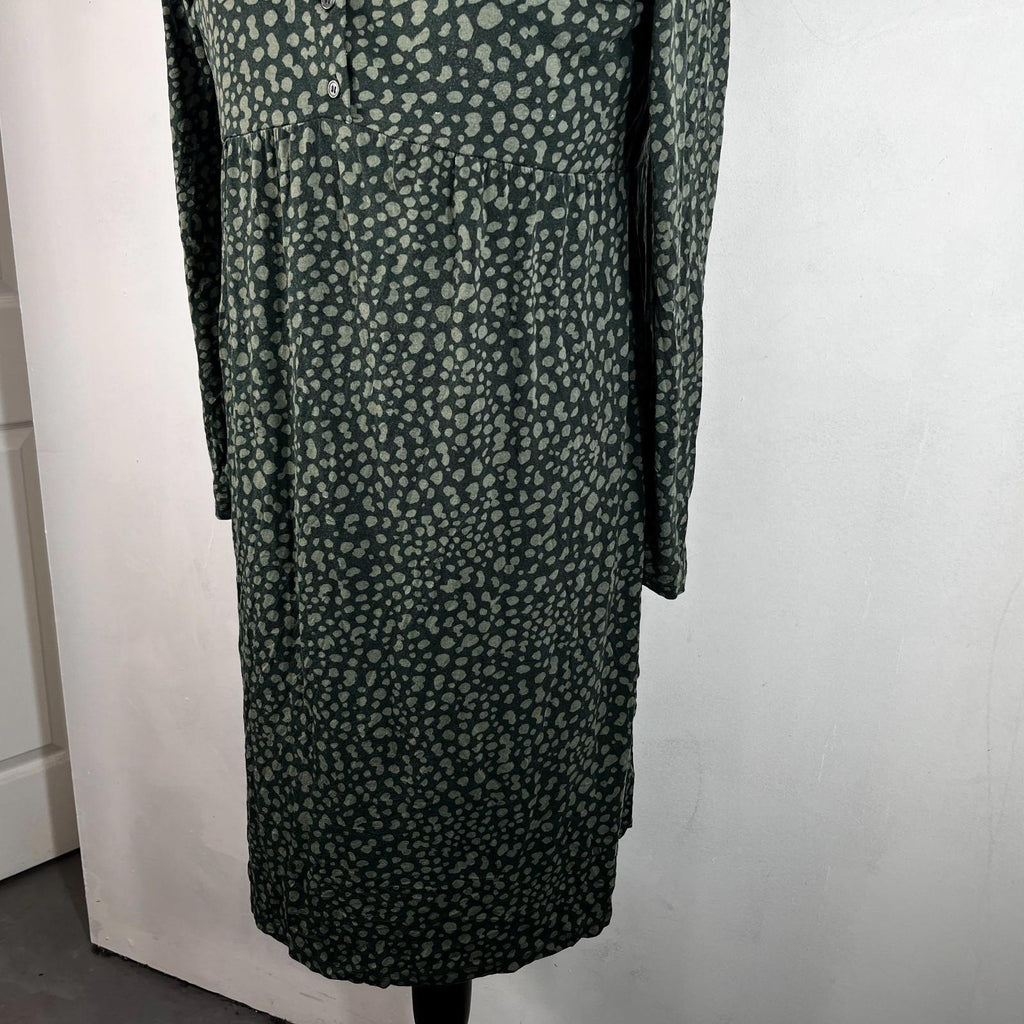 Joules Annalise Skater Dress UK size 18 Dark Green Jersey Fit & Flare Comfy