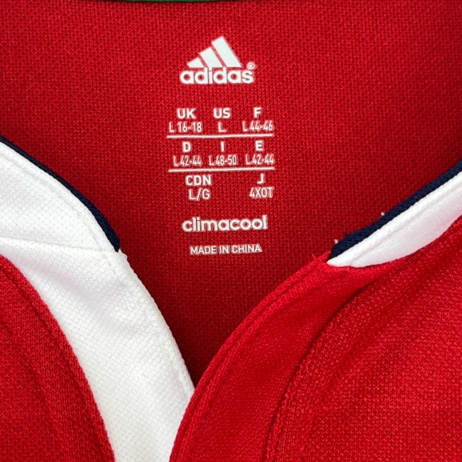 Adidas British Irish Lions 2013 Tour Rugby Union Shirt 125 Womens size L Red
