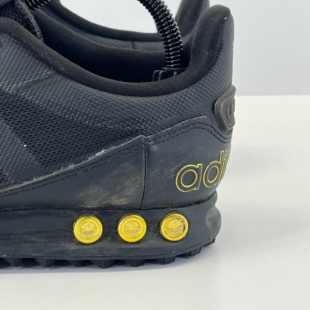 Adidas LA Trainer II Trainers in Black & Gold UK 7 / EU 40 2/3