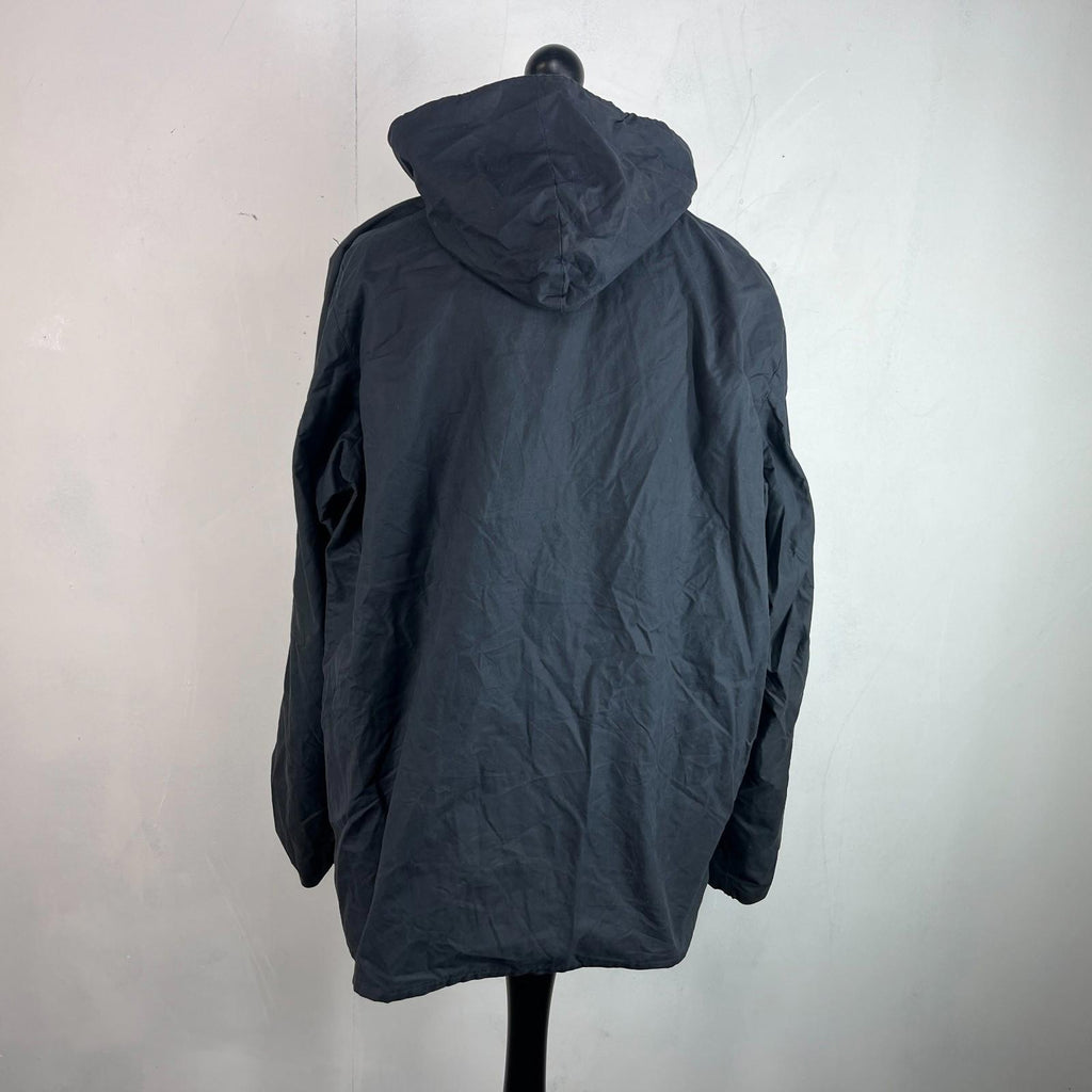 Royal Spencer Mens Wax Hunting/Farming Jacket in Black with Hood size 54 (L)