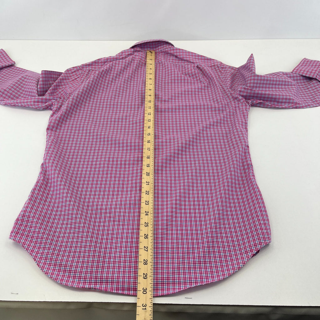 Polo Ralph Lauren Shirt Mens size M Red Check Cotton Button Up RL Pony