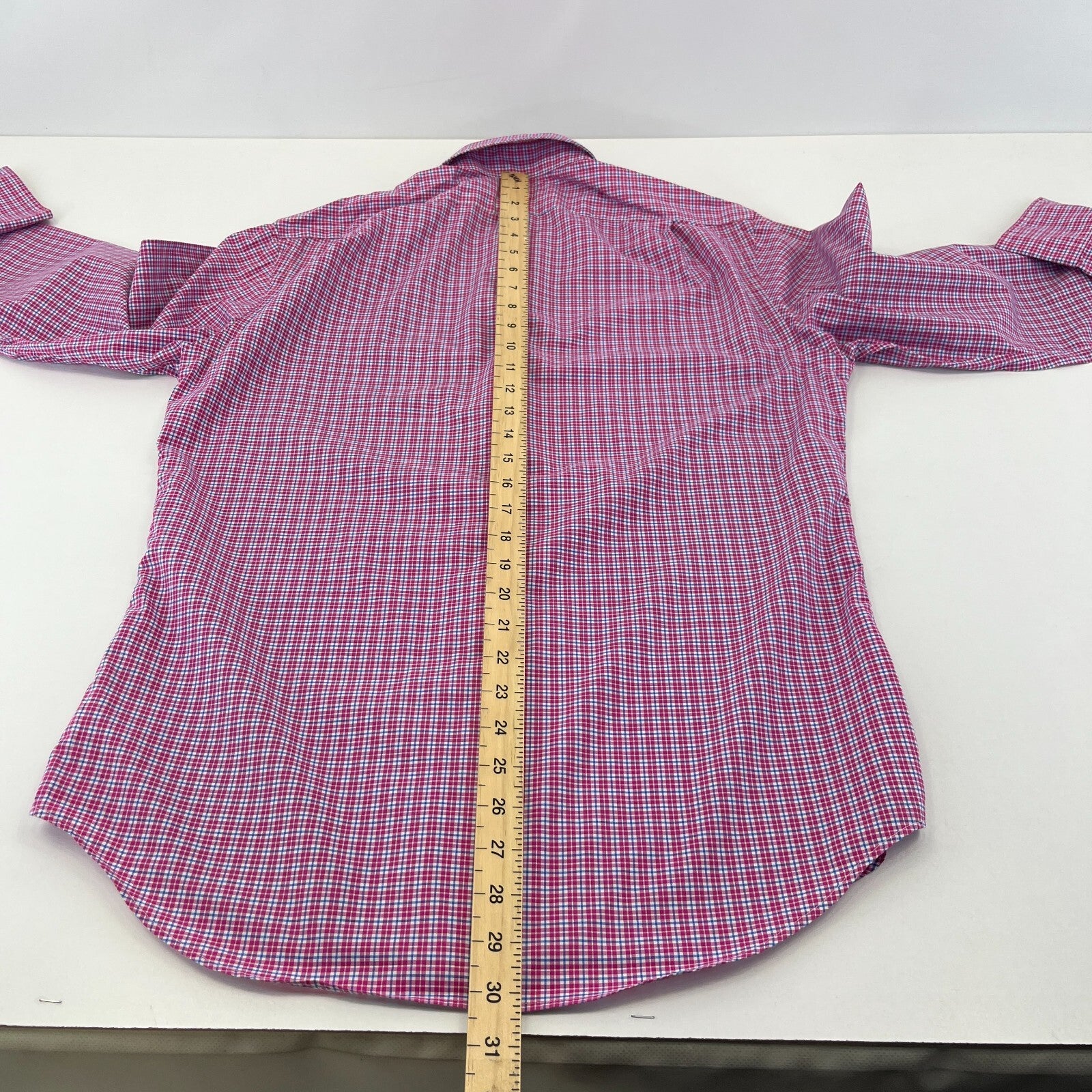 Polo Ralph Lauren Shirt Mens size M Red Check Cotton Button Up RL Pony