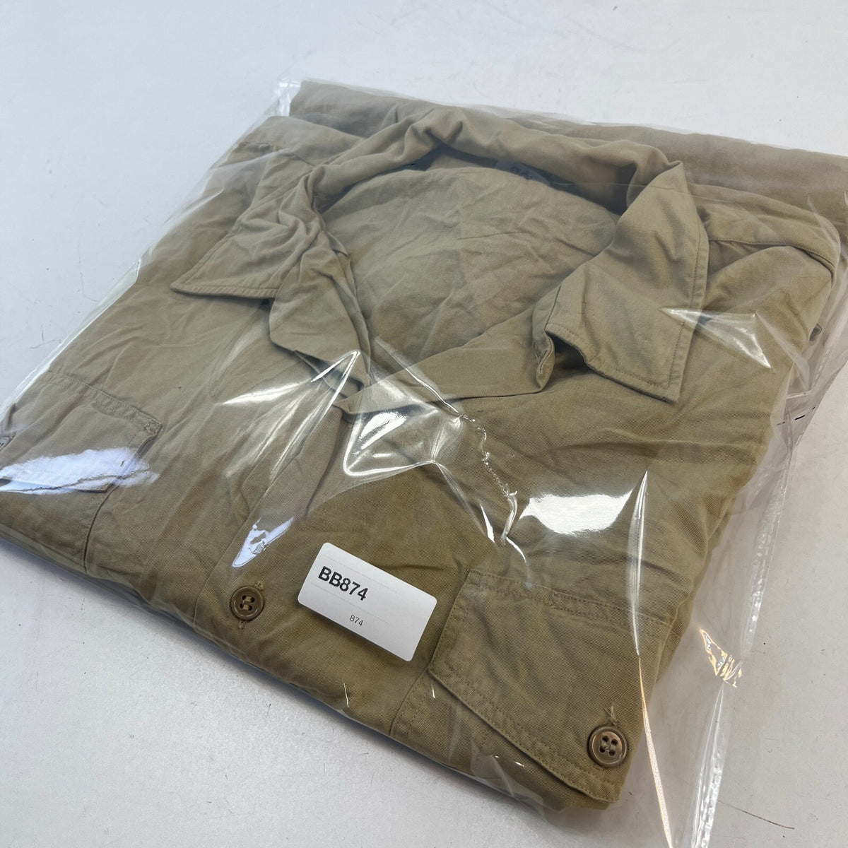 Vintage Elbeco USMC Marines Workwear Twill Shirt Short Sleeve US Military XL