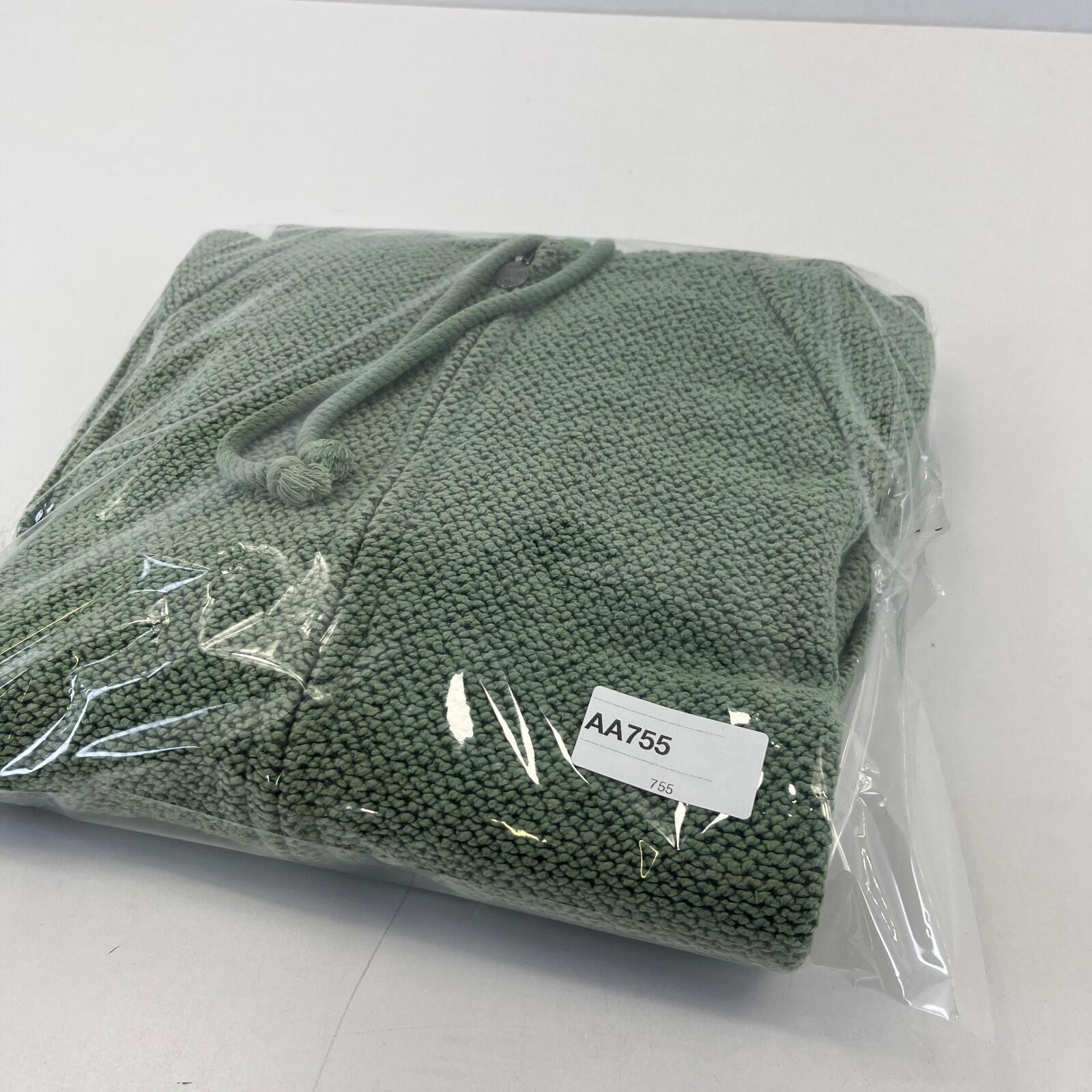 Weird Fish Macaroni Fleece Jacket Women's UK size 12 Full Zip Hooded Mint Green