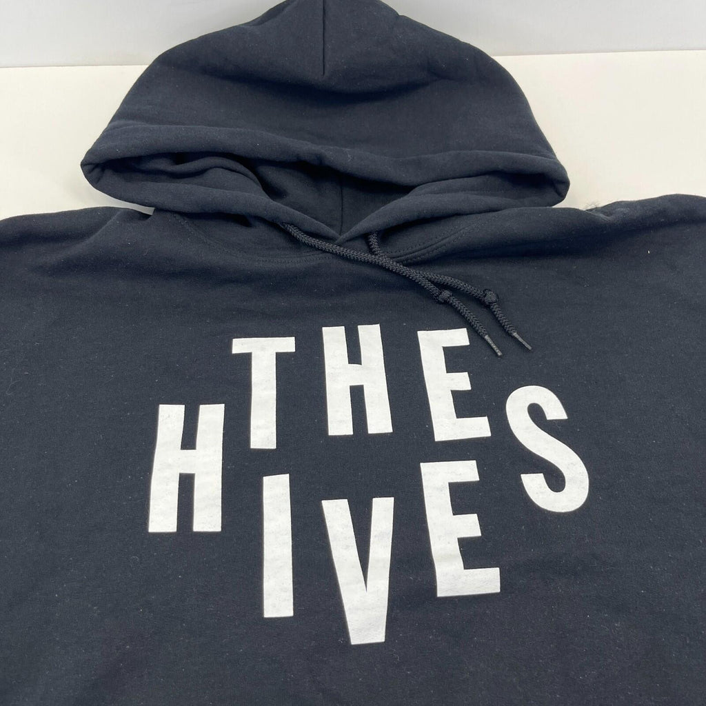 The Hives Men's Black Hoodie with Kangaroo Pocket size Large