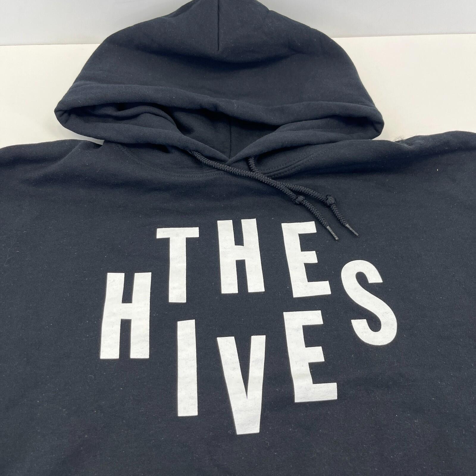 The Hives Men's Black Hoodie with Kangaroo Pocket size Large