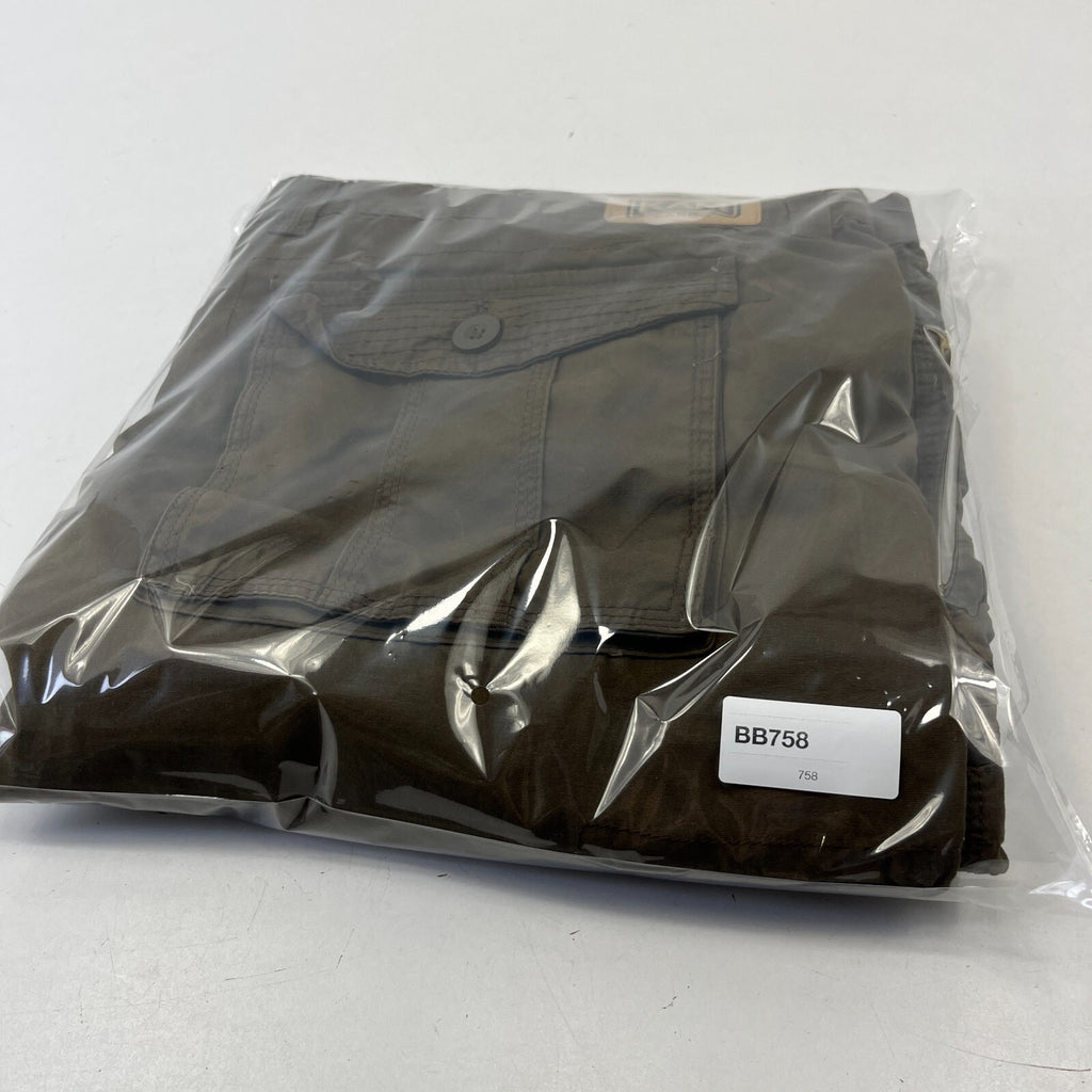 Kam Cargo Trousers Pants with Zip Off Legs Khaki Brown size 48R L32"