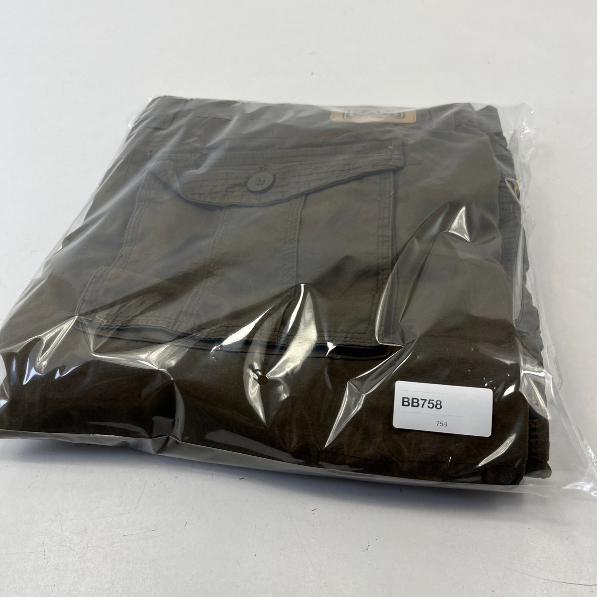 Kam Cargo Trousers Pants with Zip Off Legs Khaki Brown size 48R L32"