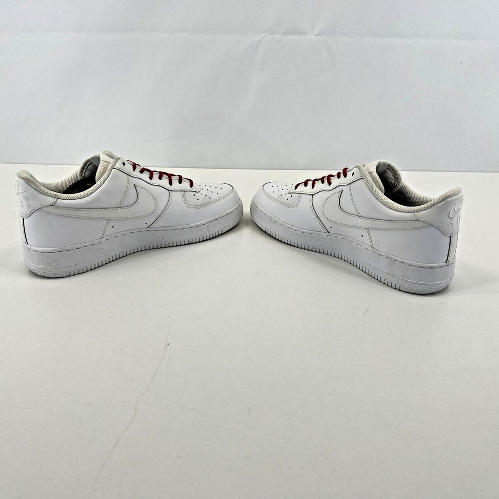 Nike Air Force 1  Trainers in White Leather UK size 11 / EU 46