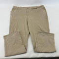 LEE Chino Trousers Cotton Blend Beige Relaxed Straight Leg Mid Rise size 22
