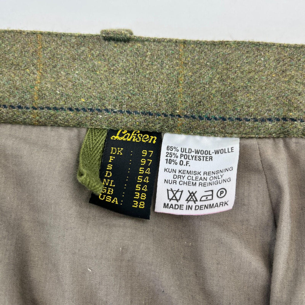 Laksen Gore-Tex Shooting Breeks Plus Fours Wool Blend W38" L22" Green Wide Pin