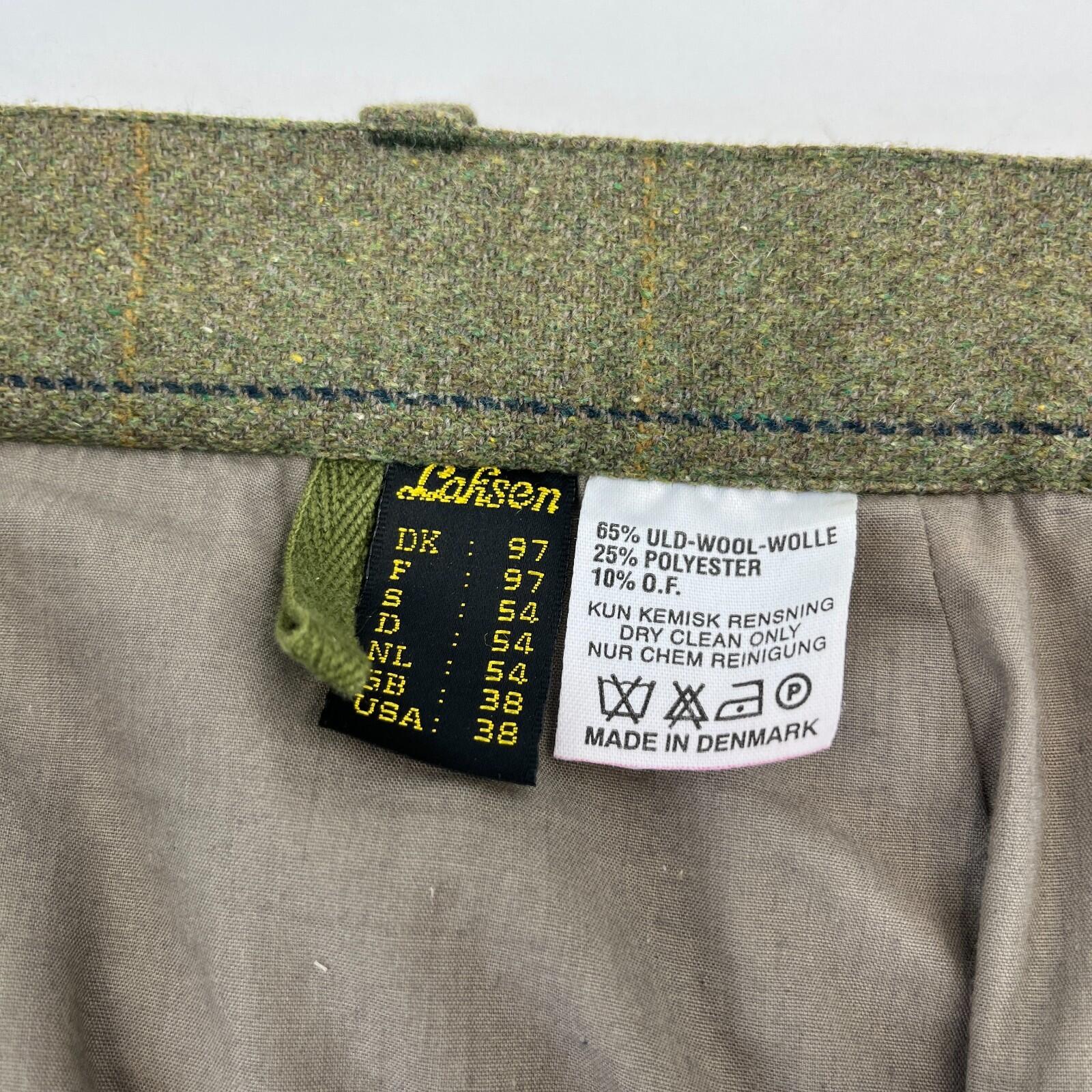 Laksen Gore-Tex Shooting Breeks Plus Fours Wool Blend W38" L22" Green Wide Pin