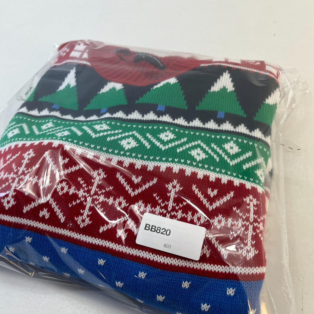 Colourful Christmas Jumper Santa & Reindeers Men's/Unisex size Small